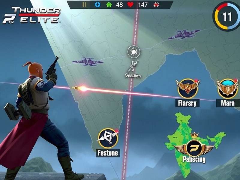 Thunder Strike Elite gameplay screenshot showing character in action